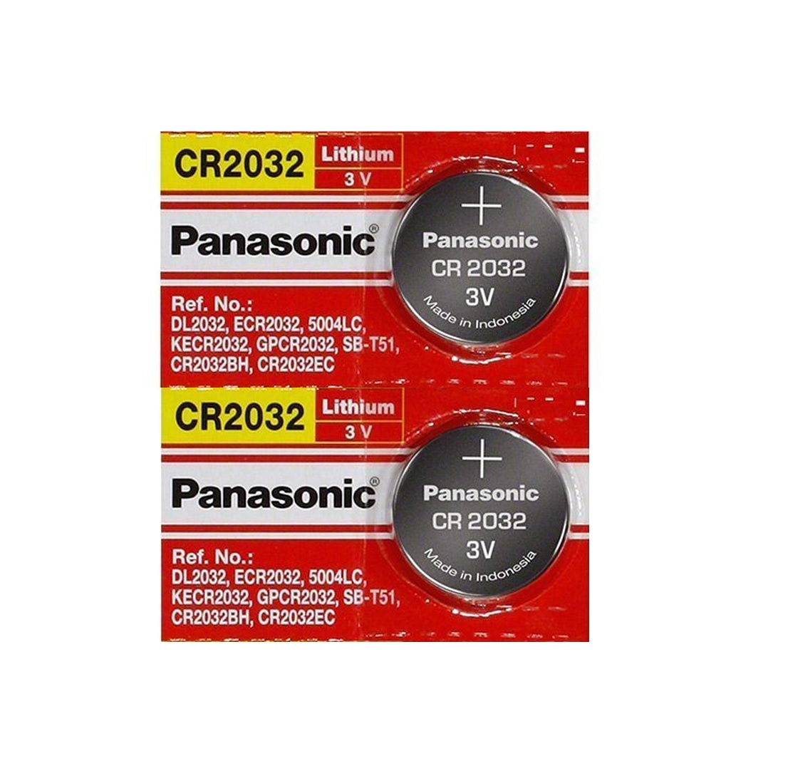 Panasonic CR2032 3V Lithium Coin Battery-2Pcs.