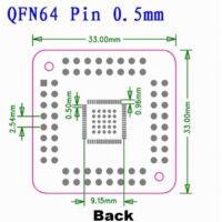 QFN 56 64 SMD TURN TO DIP PCB Adapterberak