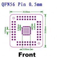 QFN 56 64 SMD TURN TO DIP PCB Adapterberak