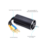 Rocket 2958 brushless rc boat motor 4POLE ?3.175mm Black (4200 KV)
