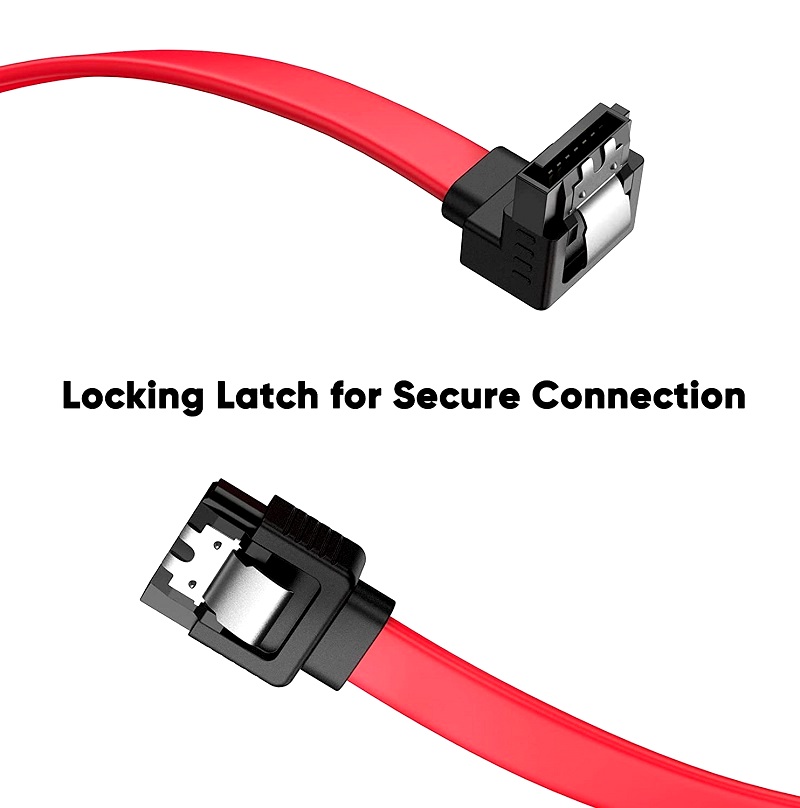 Red SATA 3.0 Highspeed, Hard Disk Data, Cable, A Bending - Image 7
