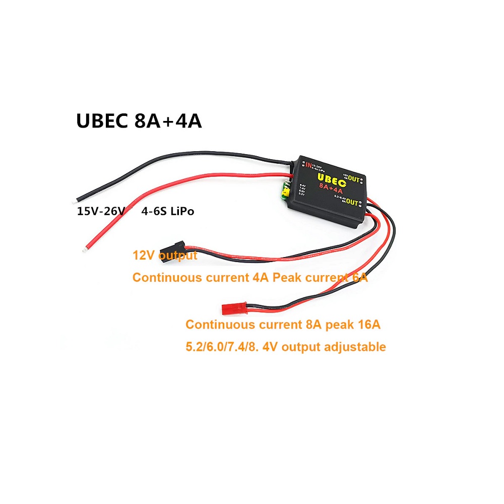 Ubec 8A + 4A Dual Channel ESC - Image 3