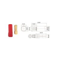 Amass XT150 Gold Plated Male Connector ? 1 Pc Black ? XT150-M.G.B