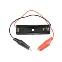 1 x AA Battery Holder Box with Alligator Clips