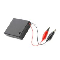 3 x AA Battery Holder Box with Switch and Alligator Clips