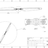 Reflex Drive RD 1552 15 Inch Folding Propeller with Hub