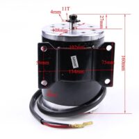 24V 500W 2500RPM MY1020 EBIKE Brush Motor